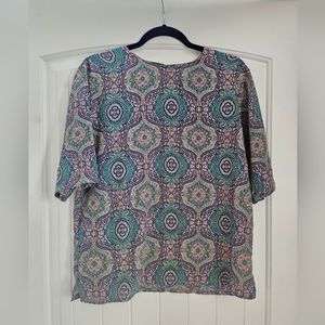 vintage Paisley Print la chine classic top size 10